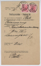 Österreich, 1898, Böhmen, PLATZ / STRAZ, taufrisches erlesenes ...