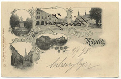 Österreich, 1898, Mähren, BUSAU / BOUZOW, geschnitter Rekozettel ...