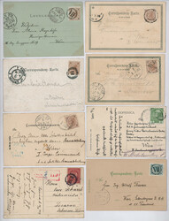 Österreich, 1898/1910, WIEN - STUMME STEMPEL als Nachentwertung auf ...