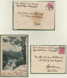 Österreich, 1899/1903, BARONIN SEEFRIED, zwei an den Kaiser ...