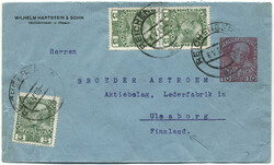 Österreich, 1909, REICHENBERG - ULEABORG (Finnland), ...