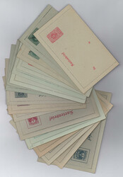 Österreich, 1919/22, Kartenbriefe Nr 52 - 67, komplett, ungebraucht ...