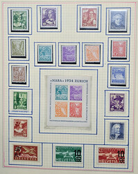 Schweiz, 1919/60, postfrischer Teil einer Sammlung mit allen Blöcken ...
