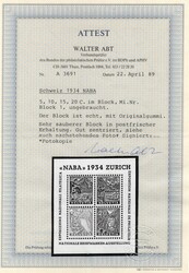 Schweiz, 1919/60, postfrischer Teil einer Sammlung mit allen Blöcken ...