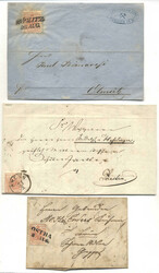 Österreich, 1850, Mähren, Partie Faltbriefe in sehr guter Erhaltung ...