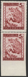 Österreich, 1945/47, 740 Udr, senkrechtes Paar, die untere Marke ...