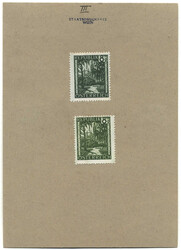 Österreich, 1945/47, 744 P, 8 Gr. Bunte Landschaft, Probedrucke in ...