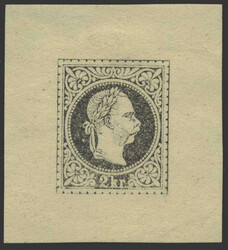 Österreich, 1867, 35 PU, 2 Kreuzer, ungezähnte Einzelprobe in ...