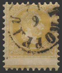 Österreich, 1867, 35 I a dunkelgelb, farbintensiv mit stark nach ...