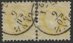 Österreich, 1867, 35 I a, helle Nuance im waagrechten Paar mit ...