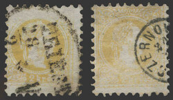 Österreich, 1867, 35 I, zwei wirkungsvolle Werte mit EXTREM ...