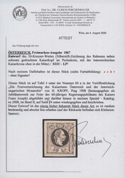 Österreich, 1867, 41, Original-Entwurf zur 50 Kreuzer-Marke. Entwurf ...