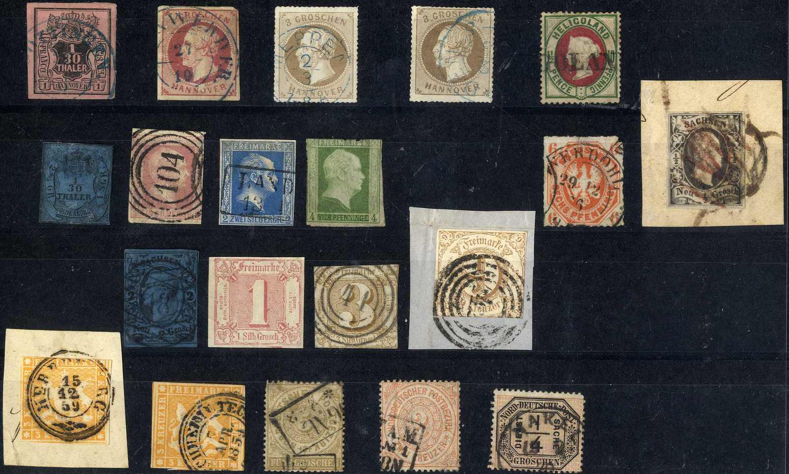 teils stark unterschiedliches Lot, 20 meist gestempelte Werte, ...
