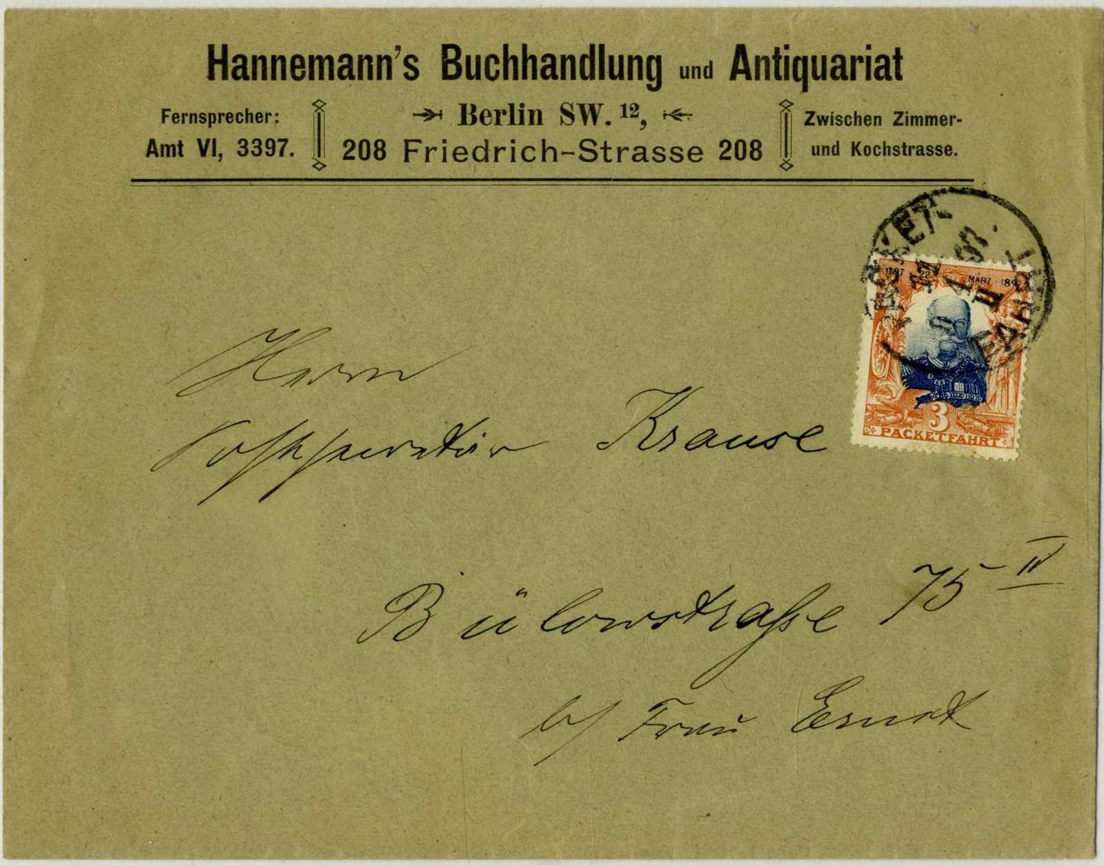 Berlin (B): EF auf Prachtbrief (724)Automatically generated ...