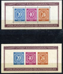 Pracht-Blockpaar, A Anhaftungen, B postfr., Michelwert 85.- (724)