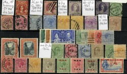 Lot mit 37 verschiedenen Werten aus 1860 bis 1938, der Einlieferer ...