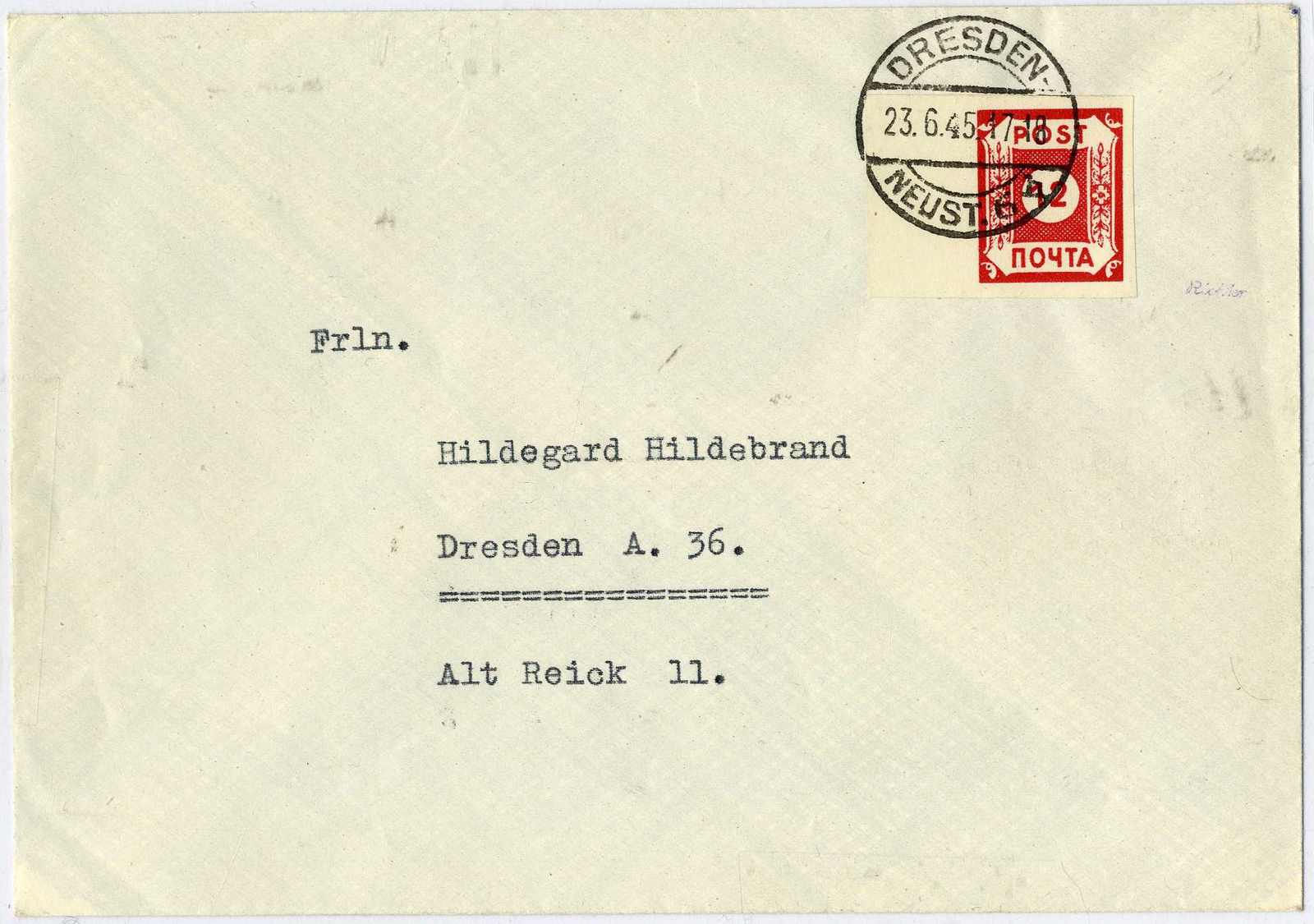 Pracht-Orts-Brief, signiert Richter, Michelwert 800,- ...