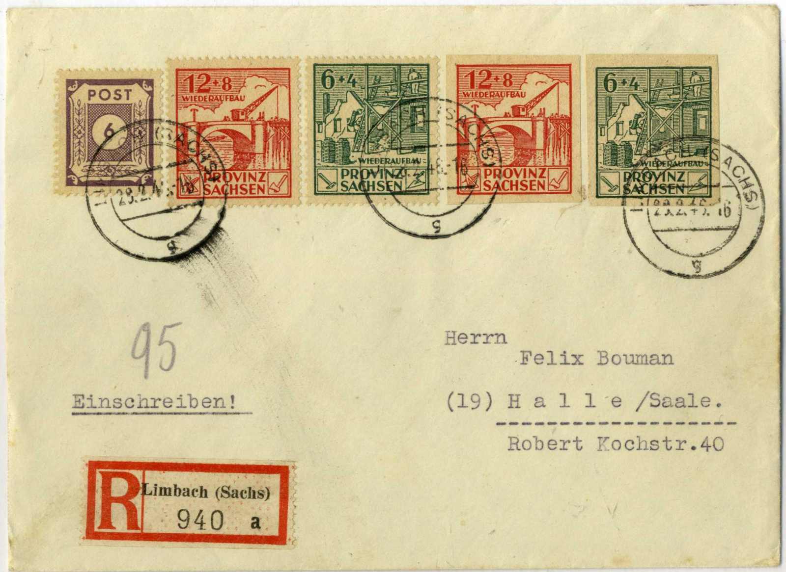 Pracht-Brief, KB Schulz, Michelwert 180,- (767)Automatically ...