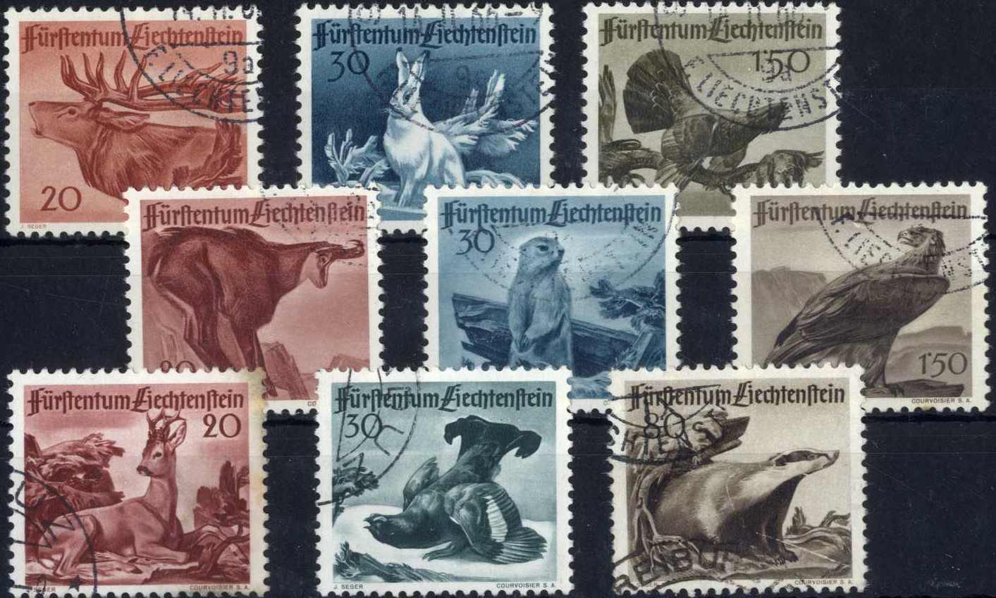 3 meist feine/Prachtsätze "Jagd" I-III (billige MiNr. 285 Mängel), ...