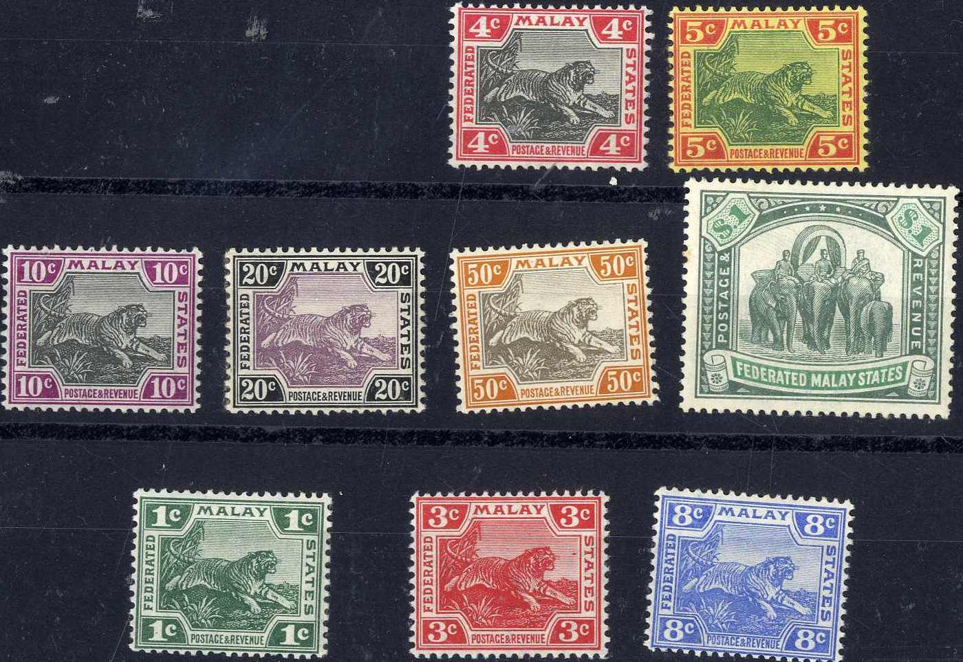 9 Prachtwerte, Nr. 35 1 Stockzahn, Michelwert 270,- ...