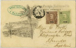 MiF auf Ak mit K1 "SHIP-LETTER" nach Dundee/Schottland, 1902 ...