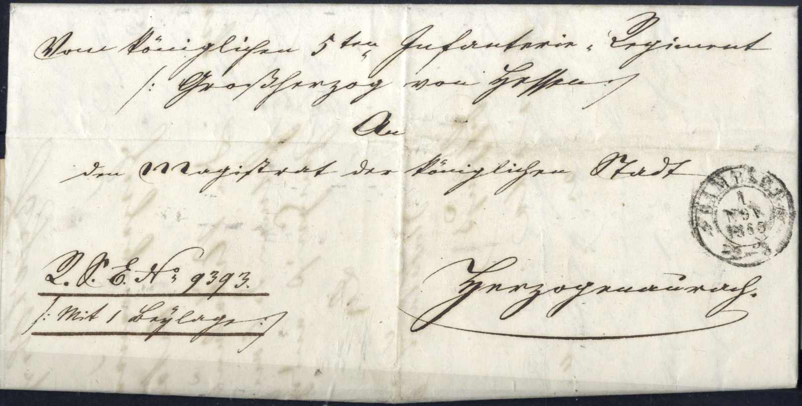 Regimentsbrief: K2 Bamberg auf Regimentsbrief des Königl. 5.ten ...