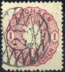 85: Old German States Saxony - Cancellations and seals
