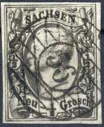 85: Germania - Stati de Sassonia - Cancellations and seals