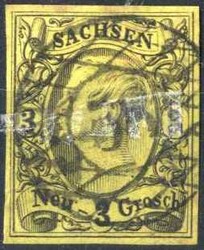 85: Old German States Saxony - Cancellations and seals