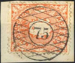 85: Germania - Stati de Sassonia - Cancellations and seals