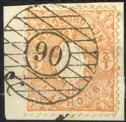 85: Old German States Saxony - Cancellations and seals
