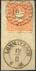 85: Old German States Saxony - Cancellations and seals