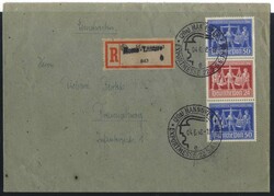 Pracht-R-Brief mit Plattenfehler VI, Michelwert ca. 600.- ...