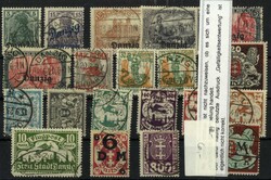 20 Werte mit Gefälligkeits-Stempel (1055)