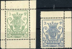 Kiel (B): 2 Pracht-Neudrucke, 2 Pf. in Bogenform (724)