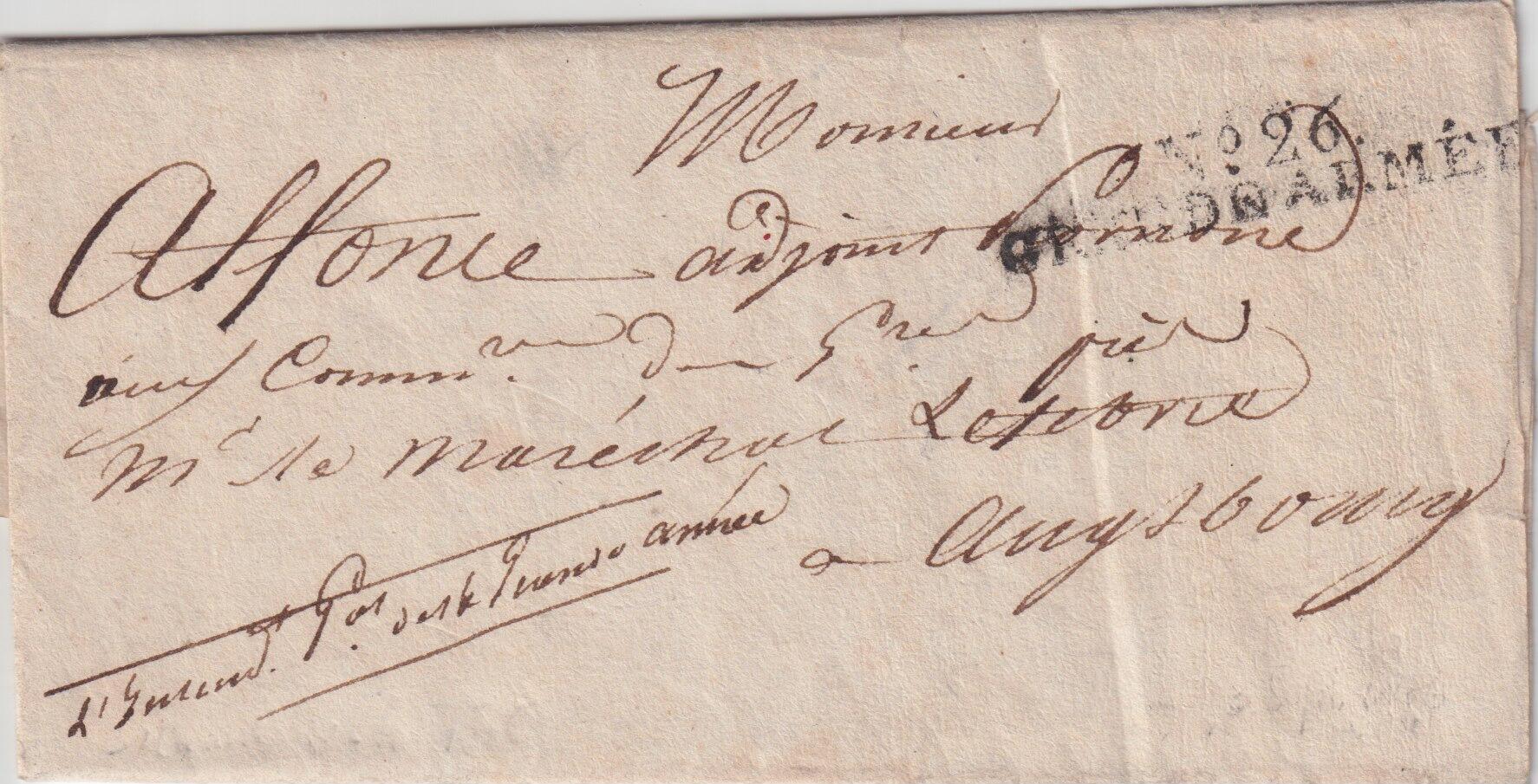 1806, 3.9. München, "Grande Armee", Prachtbrief mit L2 26 ...