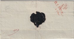 1819, R.1. LAHR, roter L1 nebst L1 CHARGÉ und P.P. sowie R3 ...