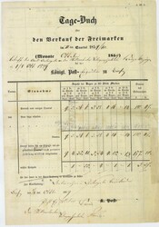 10015030: 旧ドイツ・バイエルン・郵便局レシート