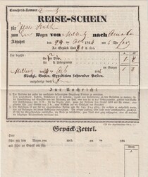 10015030: 旧ドイツ・バイエルン・郵便局レシート