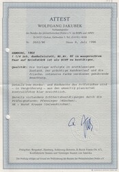 1 1/4 Sch. dunkelviolett, breitrandiges Paar und Einzelstück auf ...