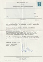 1 Ggr. a. graublau, breitrandig mit klarem L2 HANNOVER GAHNHOF auf ...