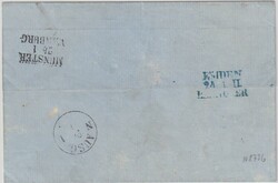 1/30 Th. a. himbeerrot, breitrandig mir hs. Bahnpostentwertung von ...