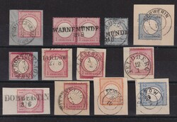 55: Germania - Stati de Meclemburgo Schwerin - Cancellations and seals