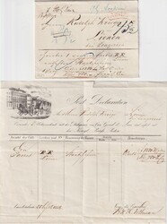 1841-1846, ARNHEIM, klarer L2 bzw. K1 auf dekorativen ...