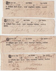 10080030: Old German States Prussia Postscheine