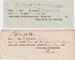 10080030: Old German States Prussia Postscheine