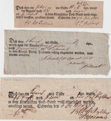 10080030: Old German States Prussia Postscheine