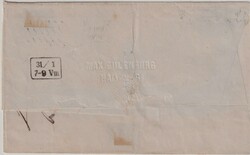 1 Gr. karmin, Kabinettbrief mit Hamburger Maschinenstempel nach ...