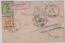 70: 旧ドイツ・北ドイツ連邦郵政地区・アルザス＝ロレーヌ