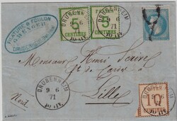 70: 旧ドイツ・北ドイツ連邦郵政地区・アルザス＝ロレーヌ